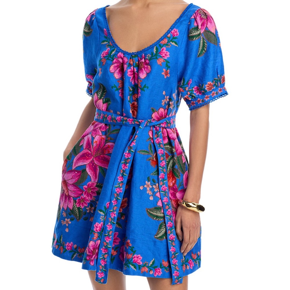NWT Farm Rio Summer Fruit Scarf Dress
